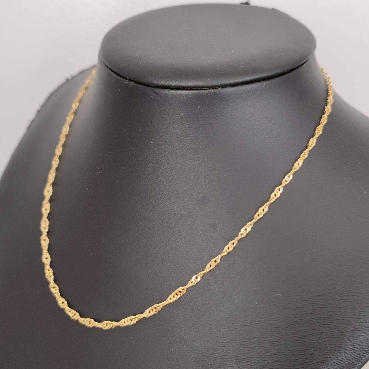 K18 男女兼用 造幣局 スクリューネックレス 7ｇ 40㎝ G393 18金 K18 男女兼用 造幣局 スクリューネックレス 3.26g 39.5