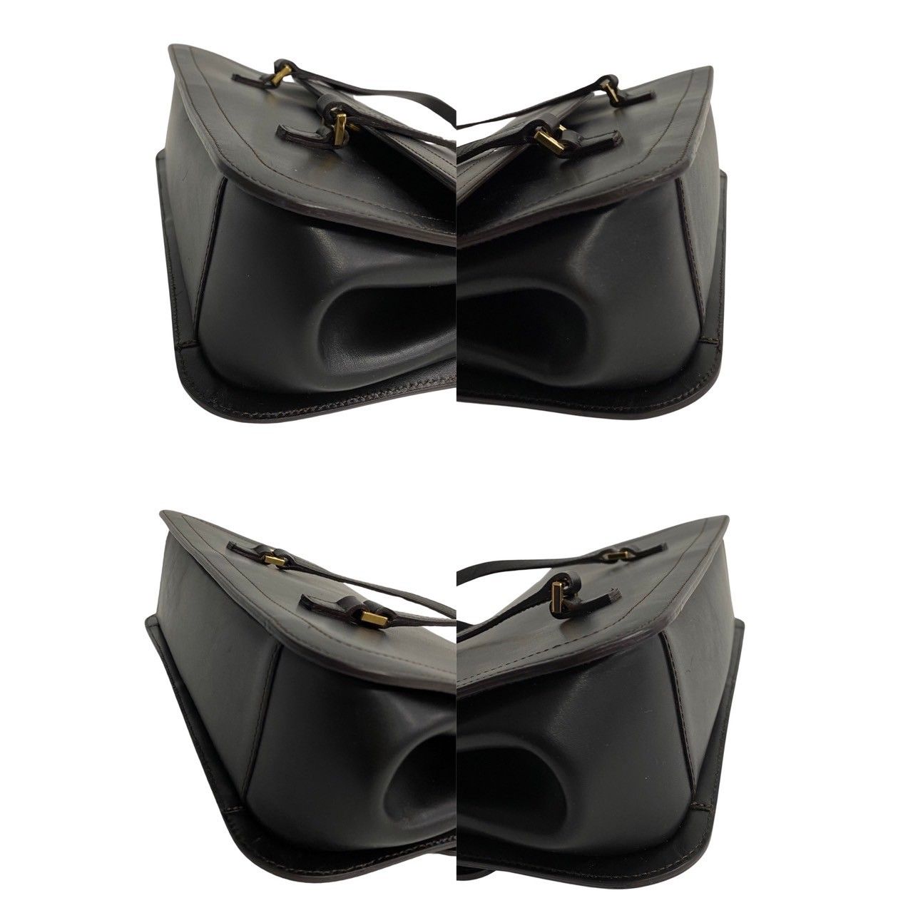 極 美品 希少品 CELINE セリーヌ トリオンフ ロゴ カーフレザー 本革