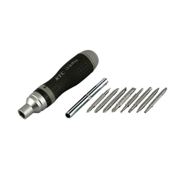 KTC 京都機械工具 ラチェットドライバ DBR14 トルクス T15 T20 T25 T30 六角 2.5ｘ3mm 4ｘ5mm プラス マイナス ヘキサゴン ビット