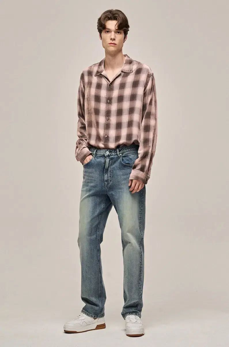 【雷市場（ポンジャン）商品韓国直送】 82 （ 32 -ドライ 33 インチ) TIME HOMME ストレート ウォッシュド デニム パンツ