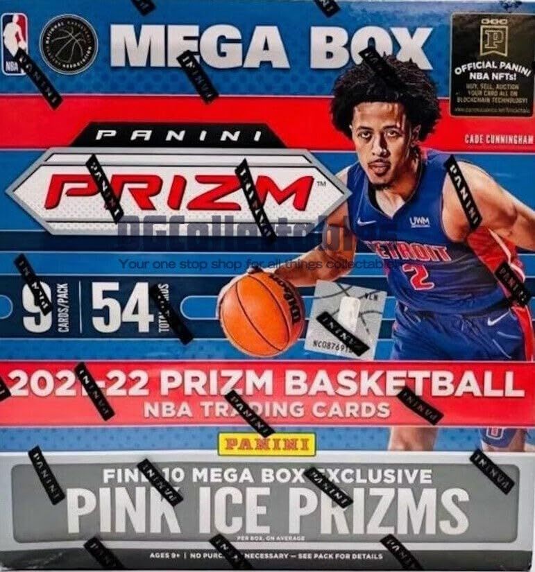 NBA 2021-22 Panini Prizm Basketball Card Mega Box (Pink Ice Prizms) パニーニ プリズム バスケットボール カード メガボックス (ピンク アイス プリズム) [並行輸入品] 