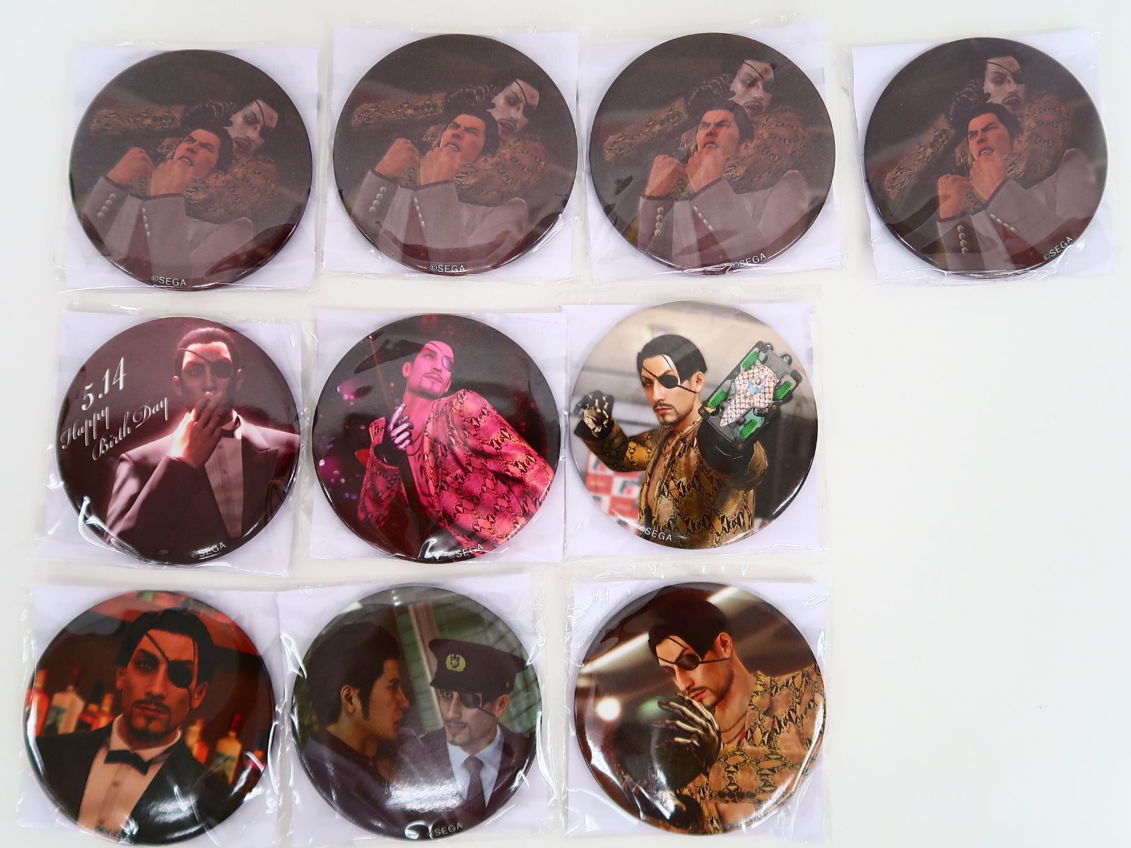 セット】セガラッキーくじONLINE 龍が如く 祝 生誕! 真島吾朗 J賞