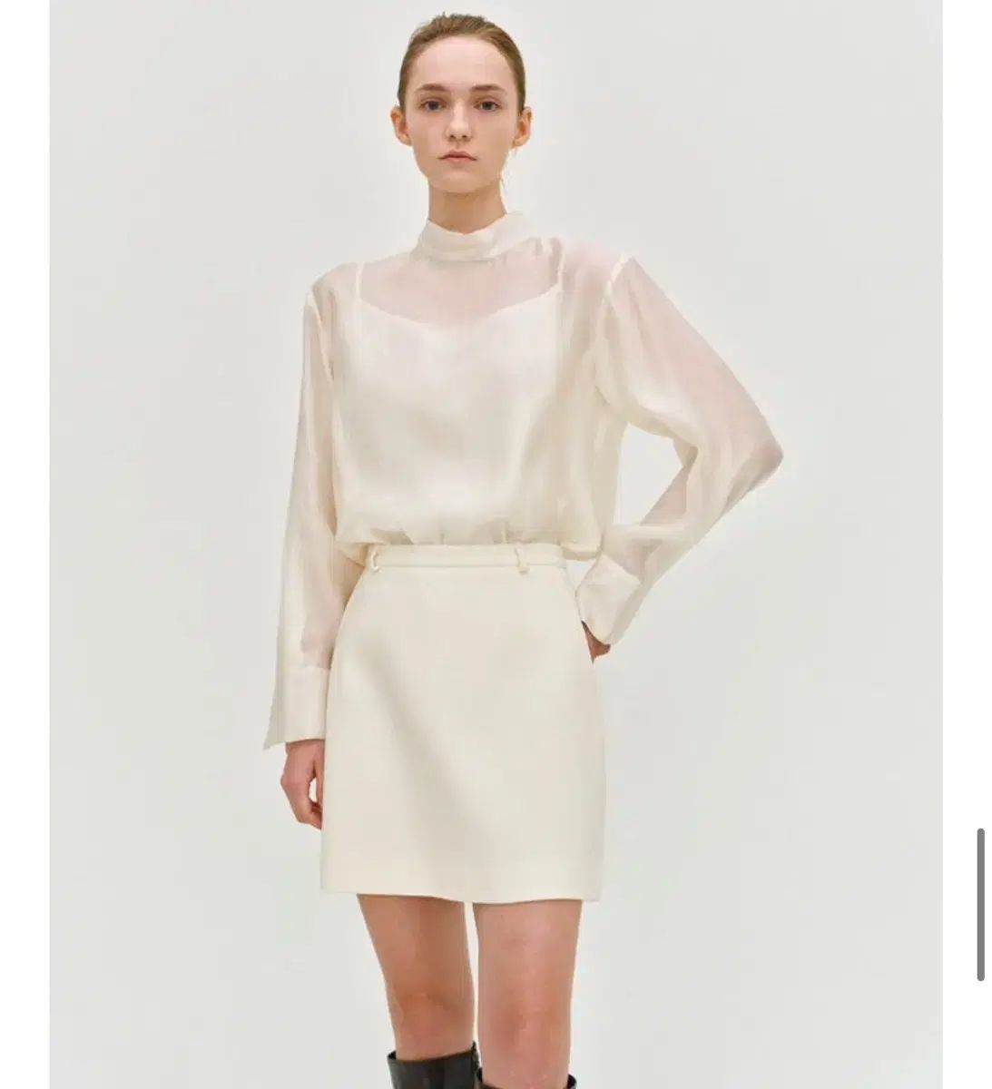 SIE シエ ヘレンズ ウール ミニ スカート s