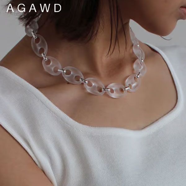 アガウド AGAWD 小物 25春夏 Clear Necklace クリアネックレス アクセサリー ギフト 0225-9029
