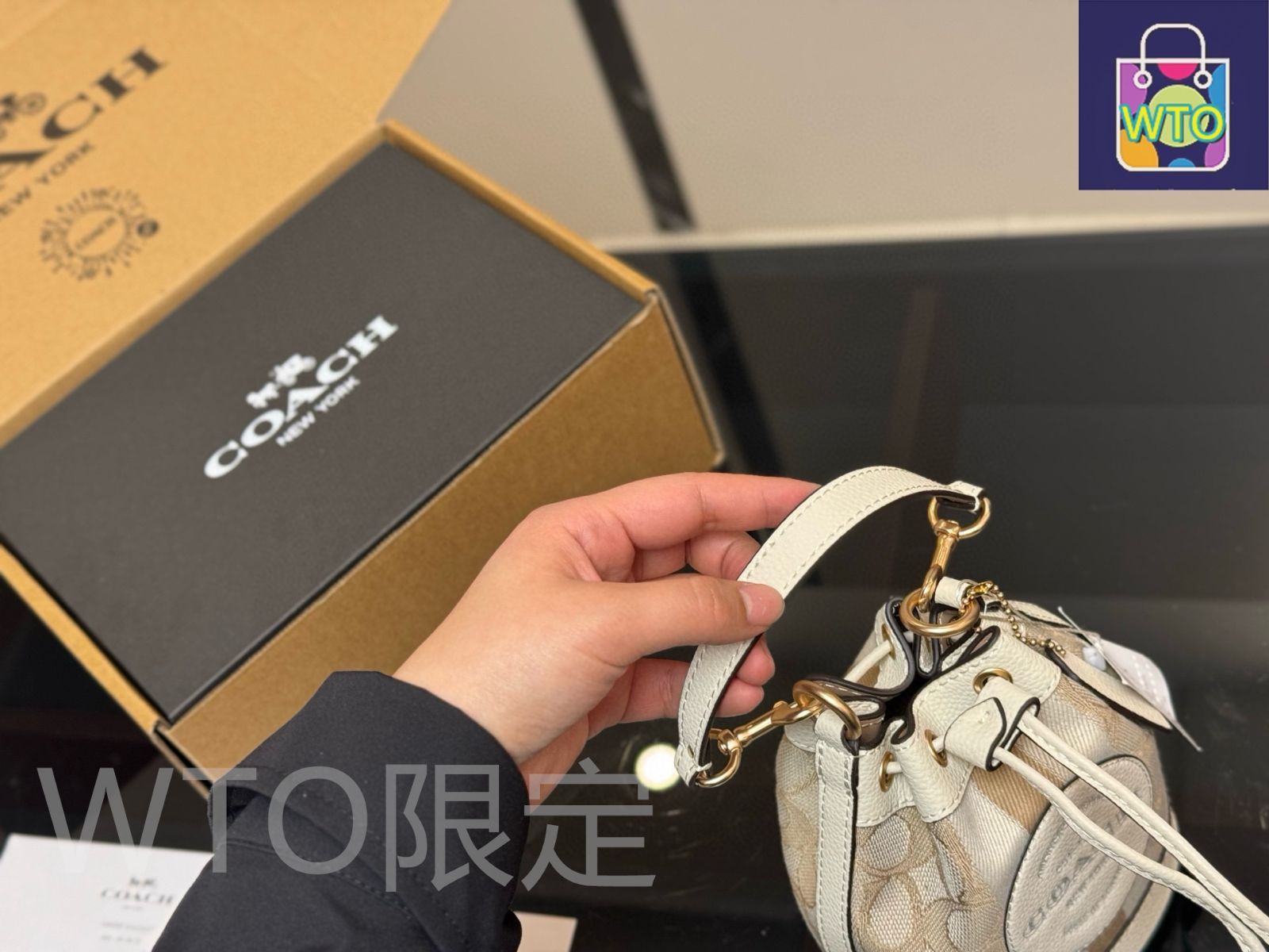 今日特価】Coach コーチ ミニバケットバッグ シリーズ デニム