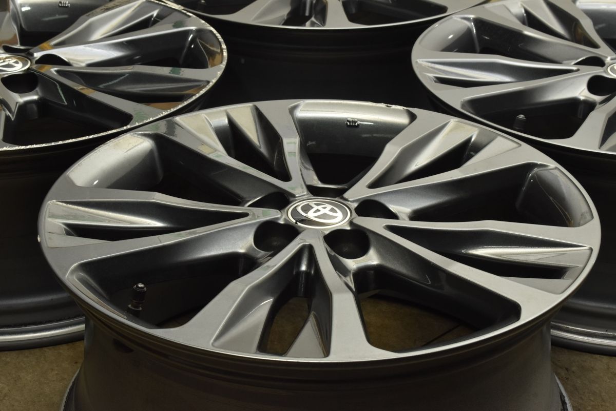 交換用に トヨタ カローラツーリング W×B 純正 17in 7.5J 50 PCD100 4本セット カローラスポーツ セダン プリウス 流用