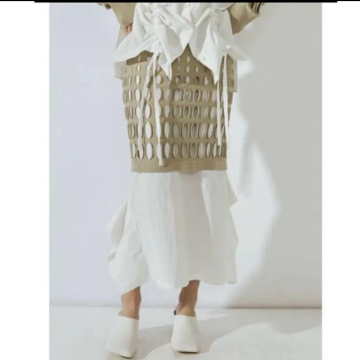 サークルカットレイヤードニットスカート 36