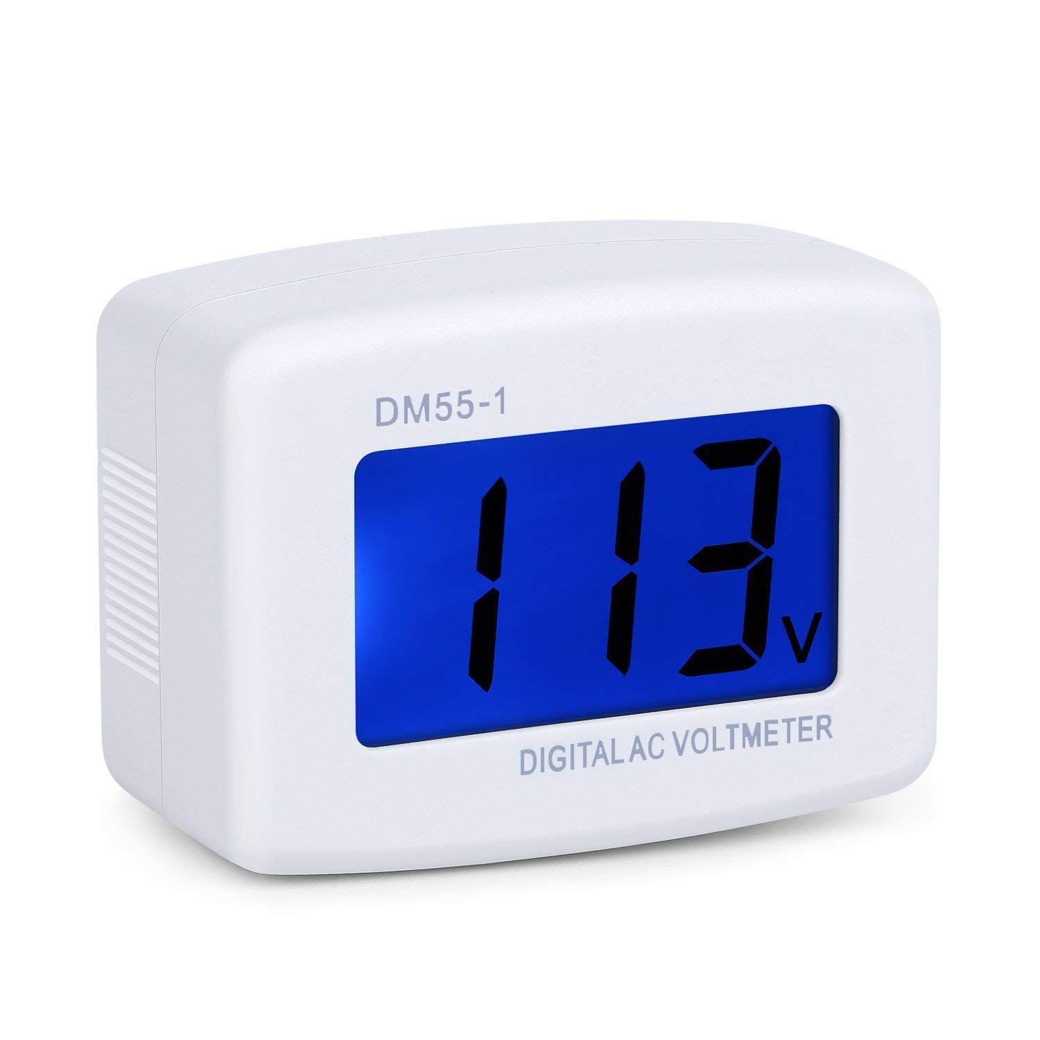 [신상품] AC80-300V LCD 디지털 전압계 전압 측정 모니터 ICQUANZX 전압계 콘센트 전압 모니터 전력선 전압 테스트 가정, 실험실 및 공장용 전압 측정