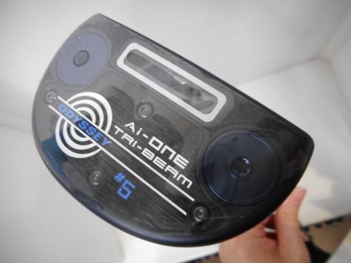 オデッセイ Ai-ONE TRI-BEAM 5 34インチ パター PT STROKE LAB 90 スチール フレックスその他 メンズ 男性用 右利き 右用 Bランク ゴルフクラブ
