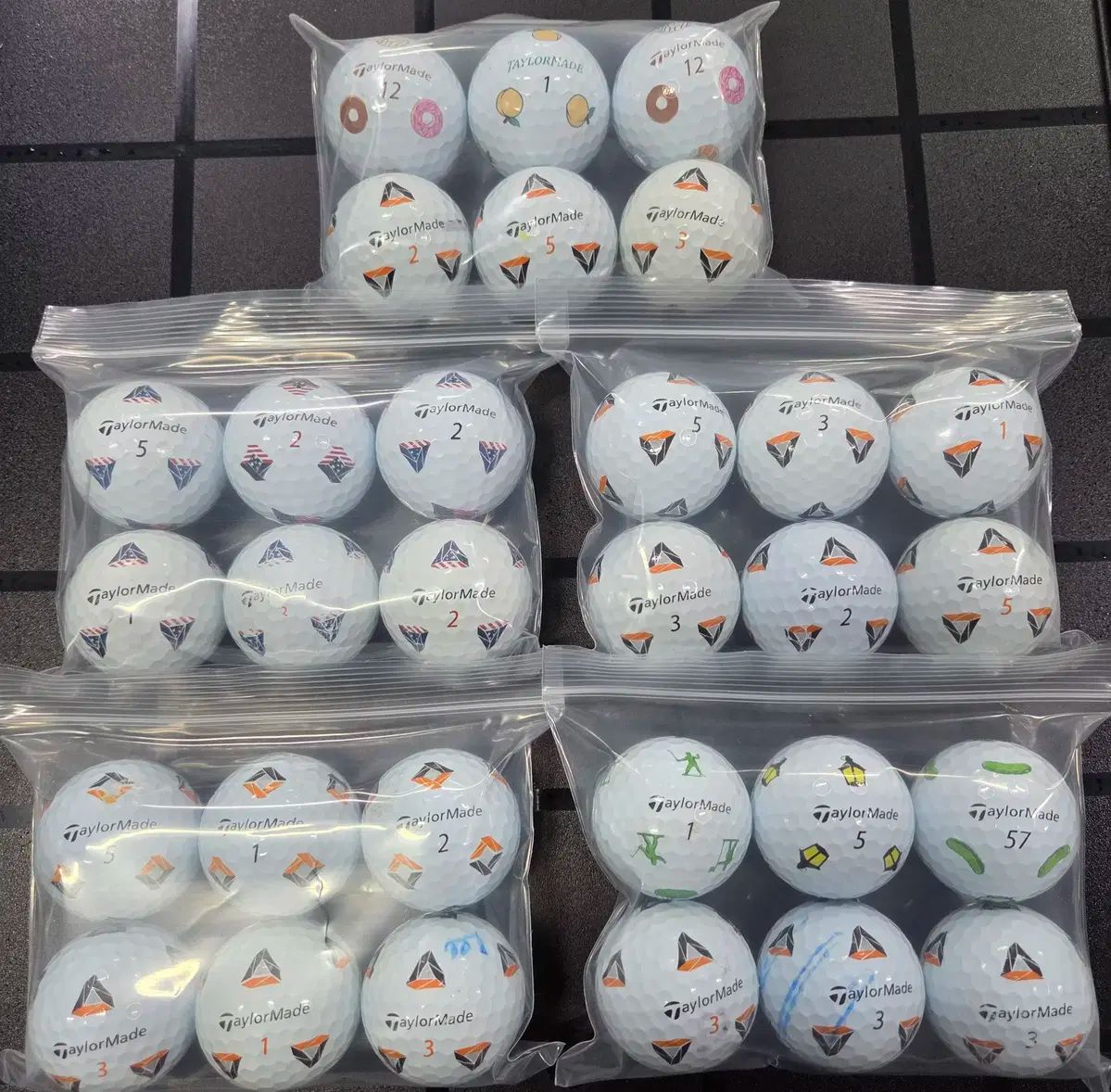 テーラーメイド TP5 TP5x 4ピース 5ピース ロストボール 30個 <送料無料 メルカリshop取引では対象外>