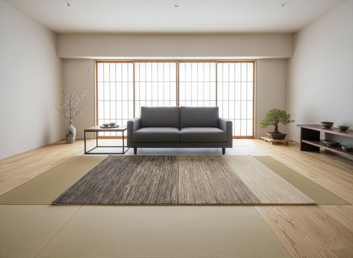 天然ラグ 無染めのウール