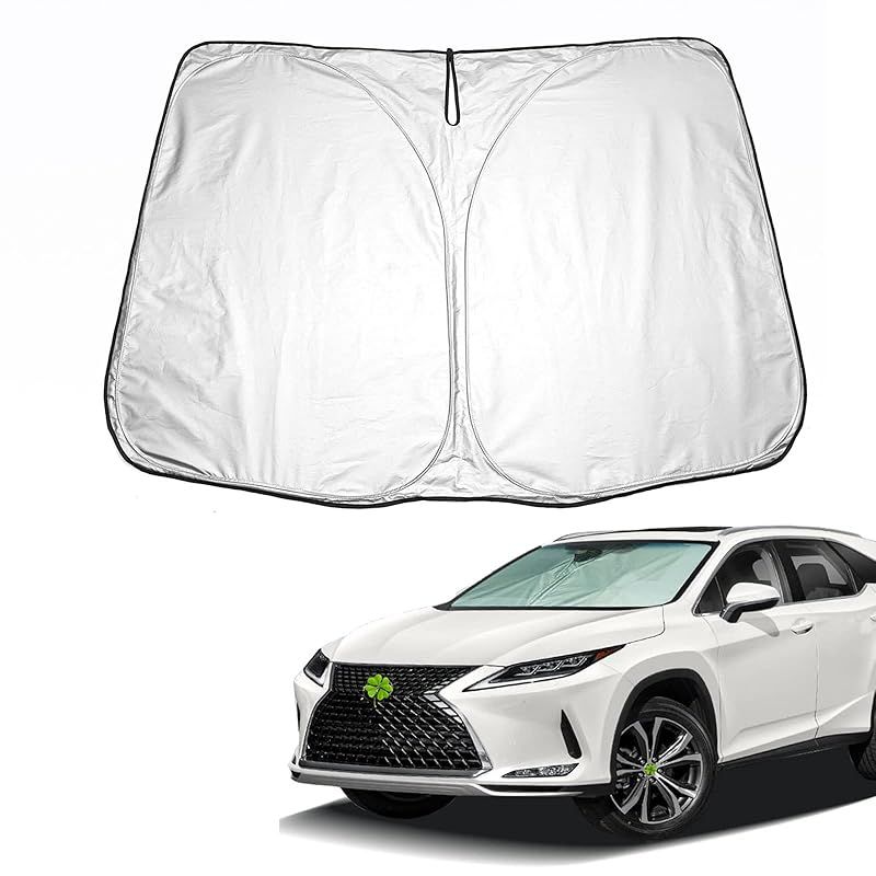 「SXCY」 新型 レクサス RX サンシェード レクサスRX20系 RX350 RX450h RX450hL フロントガラス アクセサリー UVカット 日よけ 折り畳み式 収納袋付き 取付簡単 カスタム 内装 パーツ 0
