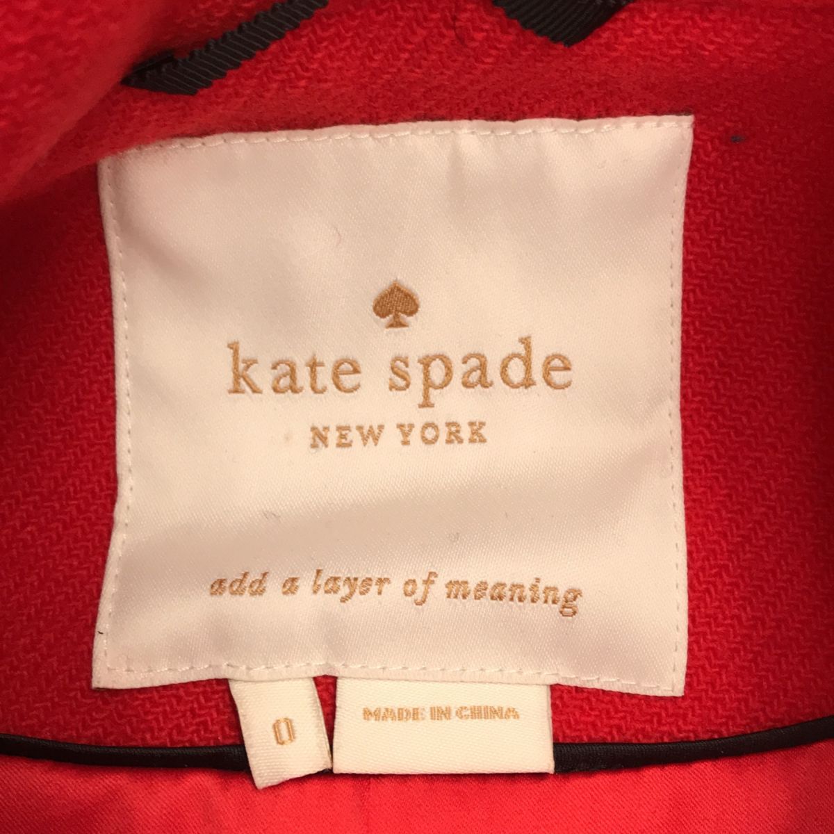 ケイトスペード　ダッフルコート kate spade ケイトスペード ハンドバッグ ダッフルコート風