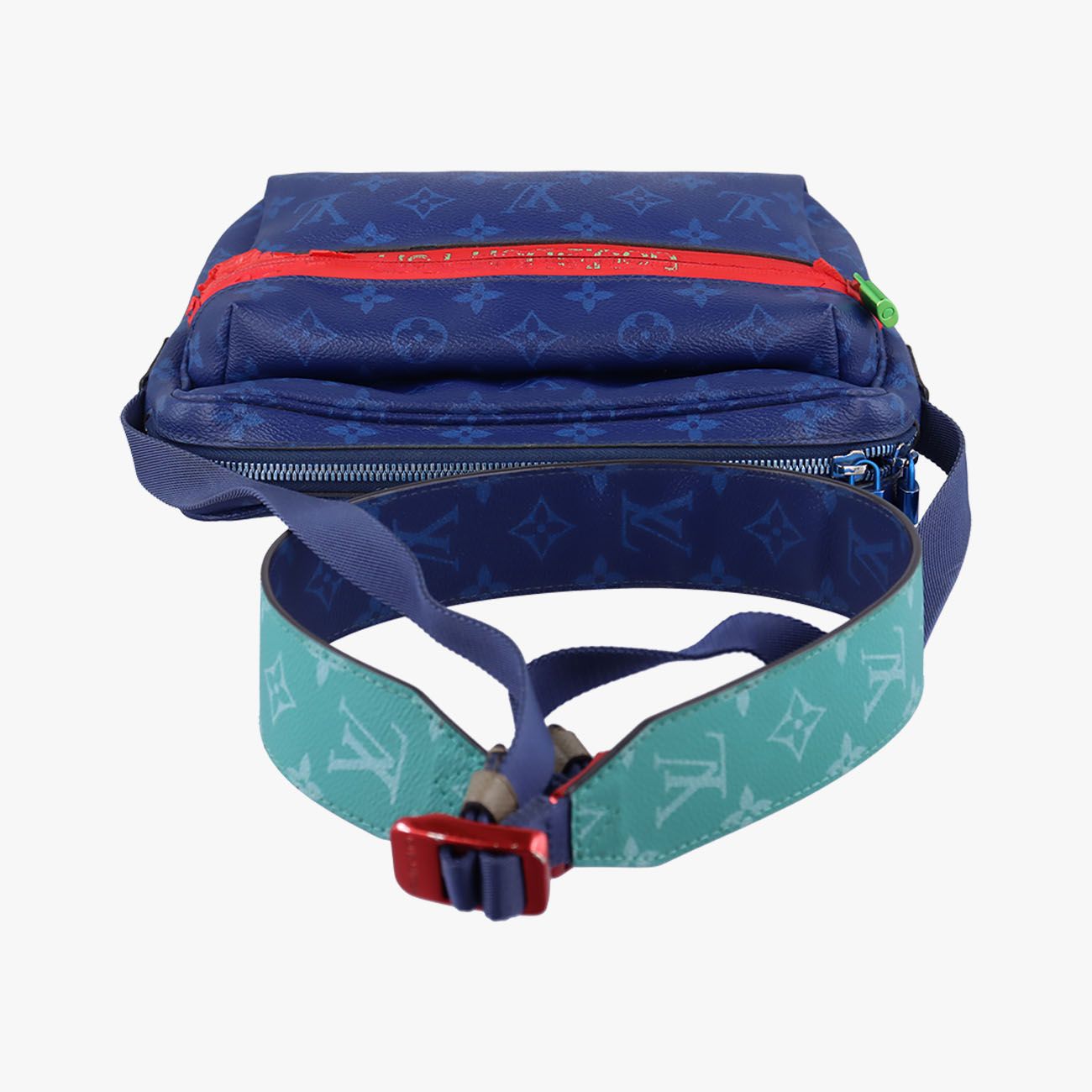 VuittonメッセンジャーPMブルーモノグラムキャンバス×レザーM43829CA4127