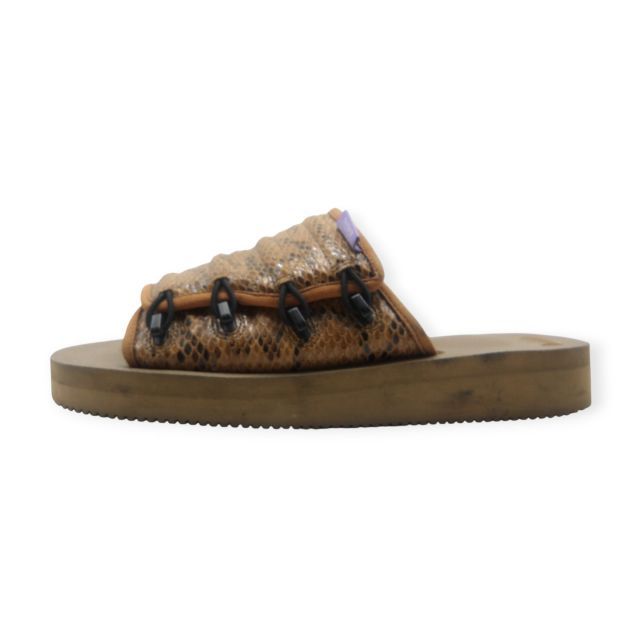 NEPENTHES SUICOKE ELASTIC STRAP SANDAL WPYTHON EMBOSSED サイズ27.0cm 箱無 ネペンテス スイコック エラスティック ストラップ パイソン エンボス サンダル 大名店