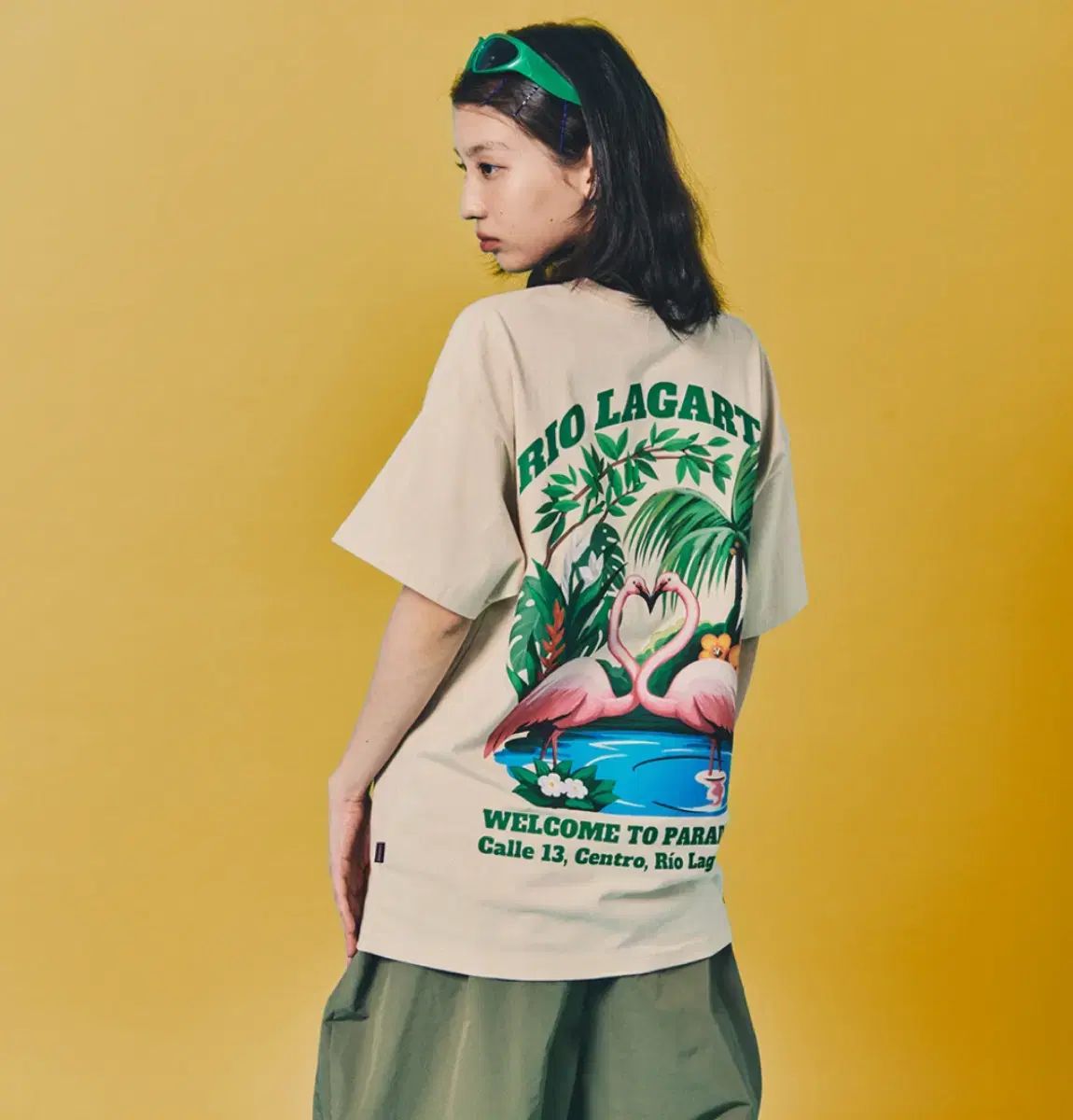 ラッパー laugher フラミンゴ Tシャツ