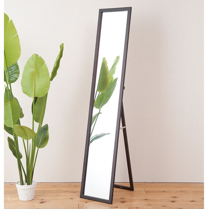 【新品・送料無料】天然木ナチュラルなリビングスタンドミラー幅29ｃｍ 鏡 姿見 幅29cm] 天然木ナチュラルなリビングスタンドミラー 鏡 姿見 全身 木製