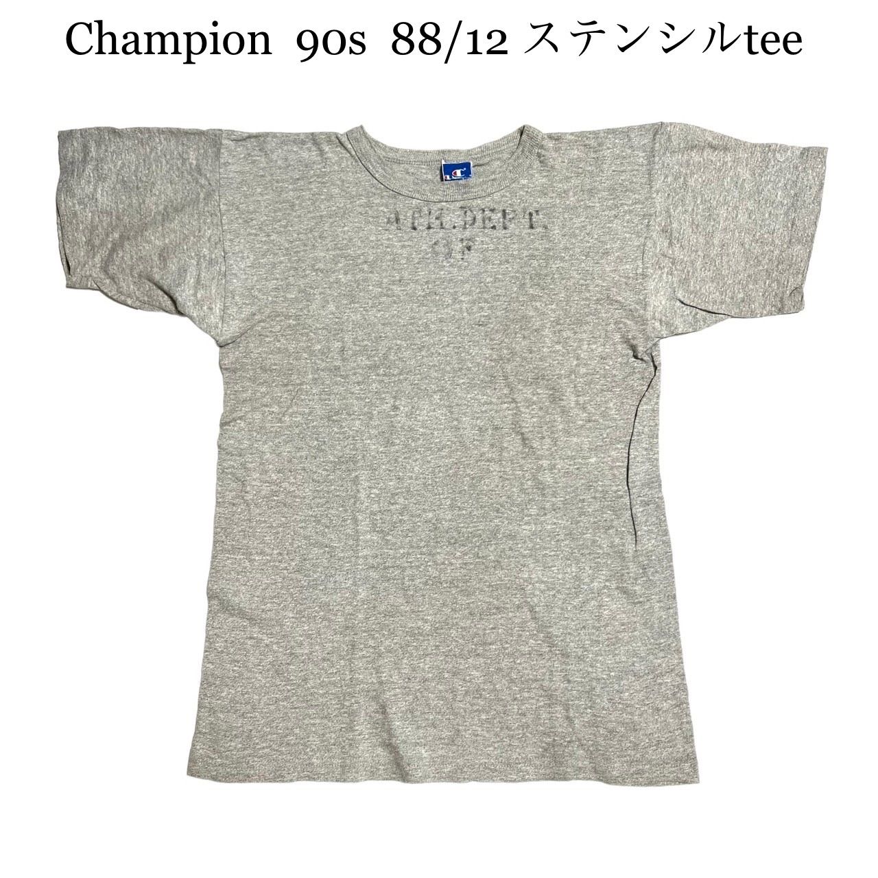 Champion 90s USA 88/12ボディー ステンシルTシャツ - メルカリ