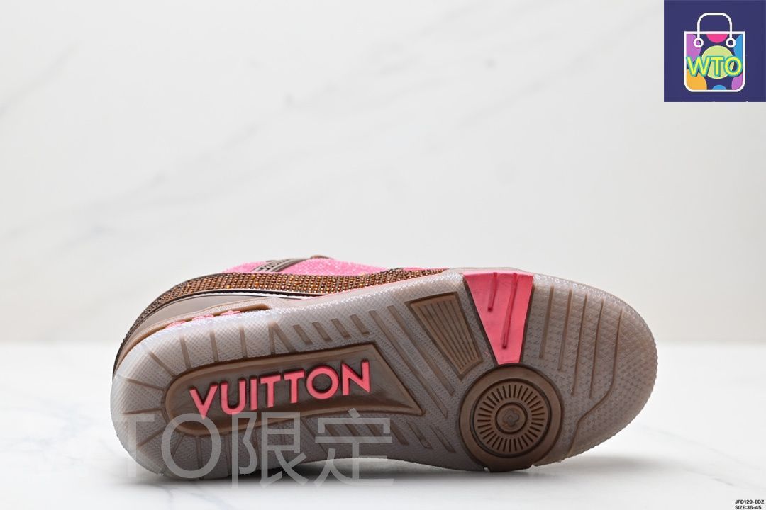 LVルイ ヴィトン Trainer Maxi Low Sneaker パンブレッド マキシシリーズ ローカット カジュアル スポーツ バスケットシューズ09-WTO輸入2 WWW_NOITHATQUANGTHANH_NET