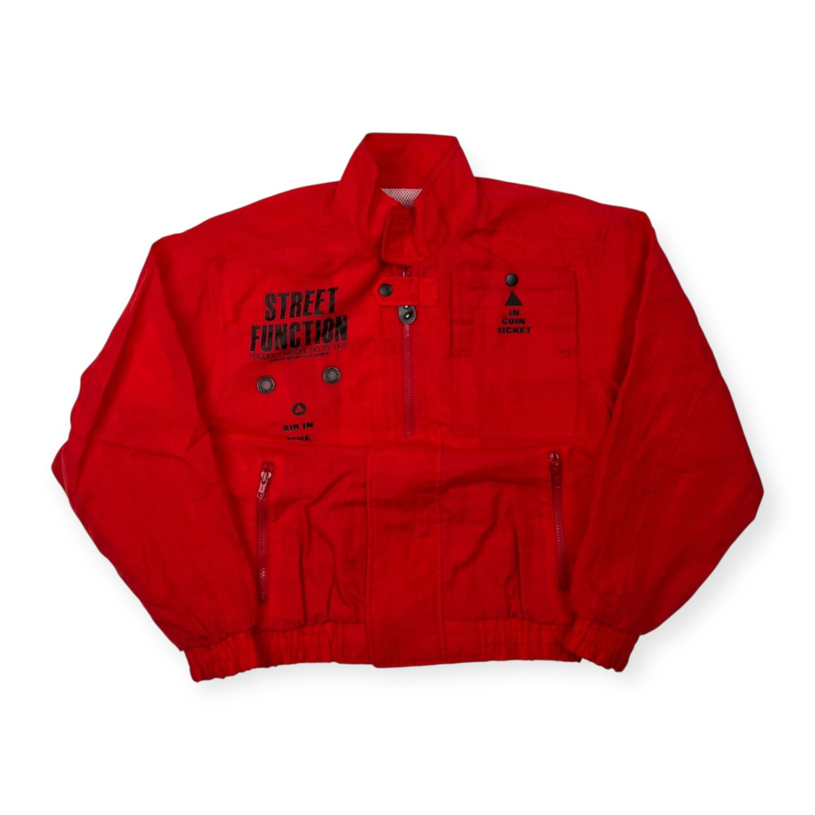 80s YAMAHA RACING ヤマハ レーシング ナイロンジャケット ジャンパー ブルゾン サイズ M |レッド|ビンテージ|ヤマハ発動機