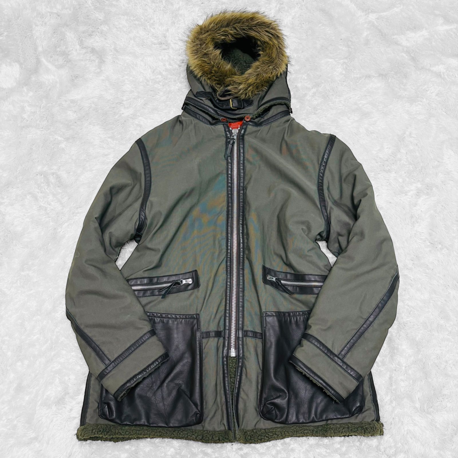 AVIREX B-7 モッズコート ジャケット ファー付き フライトジャケット AVIREX アヴィレックス 上野商会 B-7 モッズコート ミリタリー