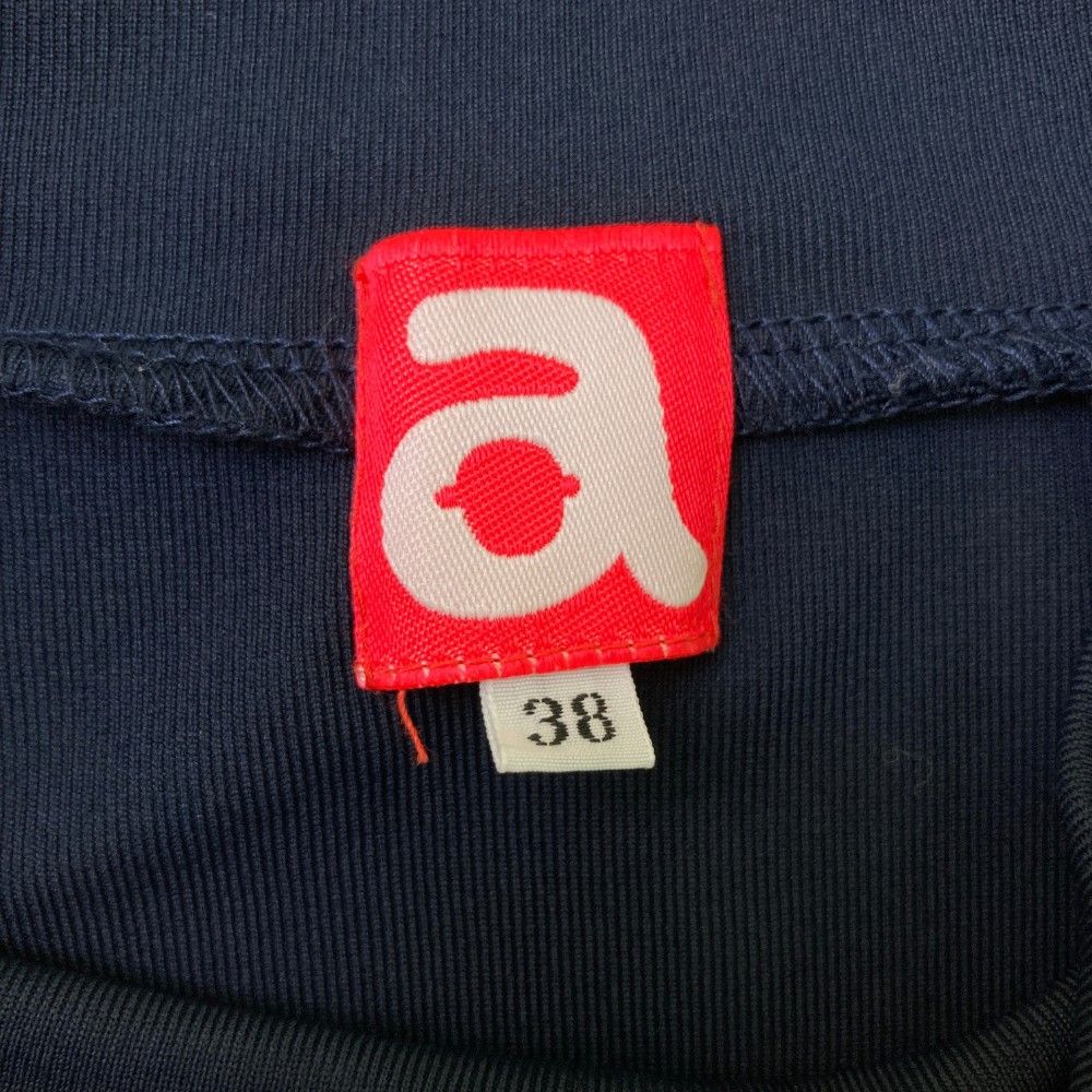 サイズ：38 ARCHIVIO アルチビオ  半袖襟付きTシャツ  ネイビー系 [240101437722] ゴルフウェア レディース ストスト サイズ：38 ARCHIVIO アルチビオ 半袖襟付きTシャツ ネイビー系