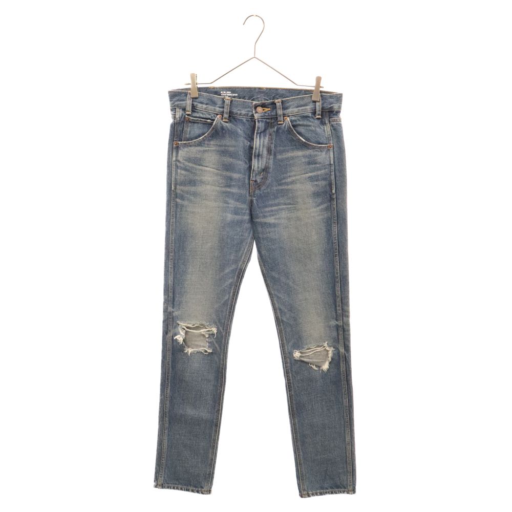 アウトレット CELINE ジーンズ デニムパンツ ウォッシュ加工 CELINE (セリーヌ) Damage Denim Pant ダメージ加工 ウォッシュ