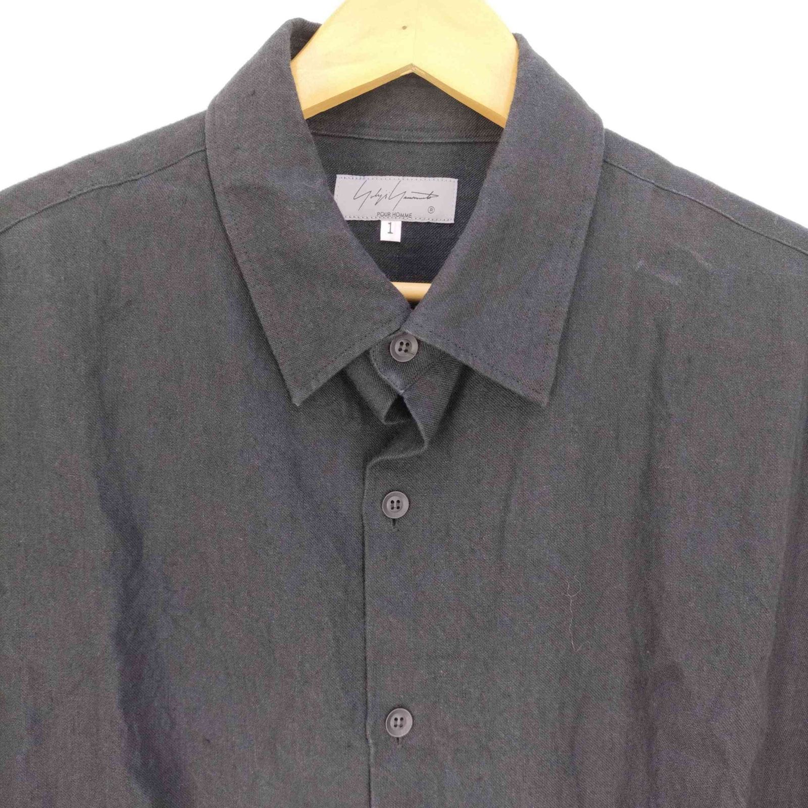 ヨウジヤマモトPOUR HOMME リネンコットン SSシャツ 楽天市場】Yohji Yamamoto POUR HOMME ヨウジヤマモト