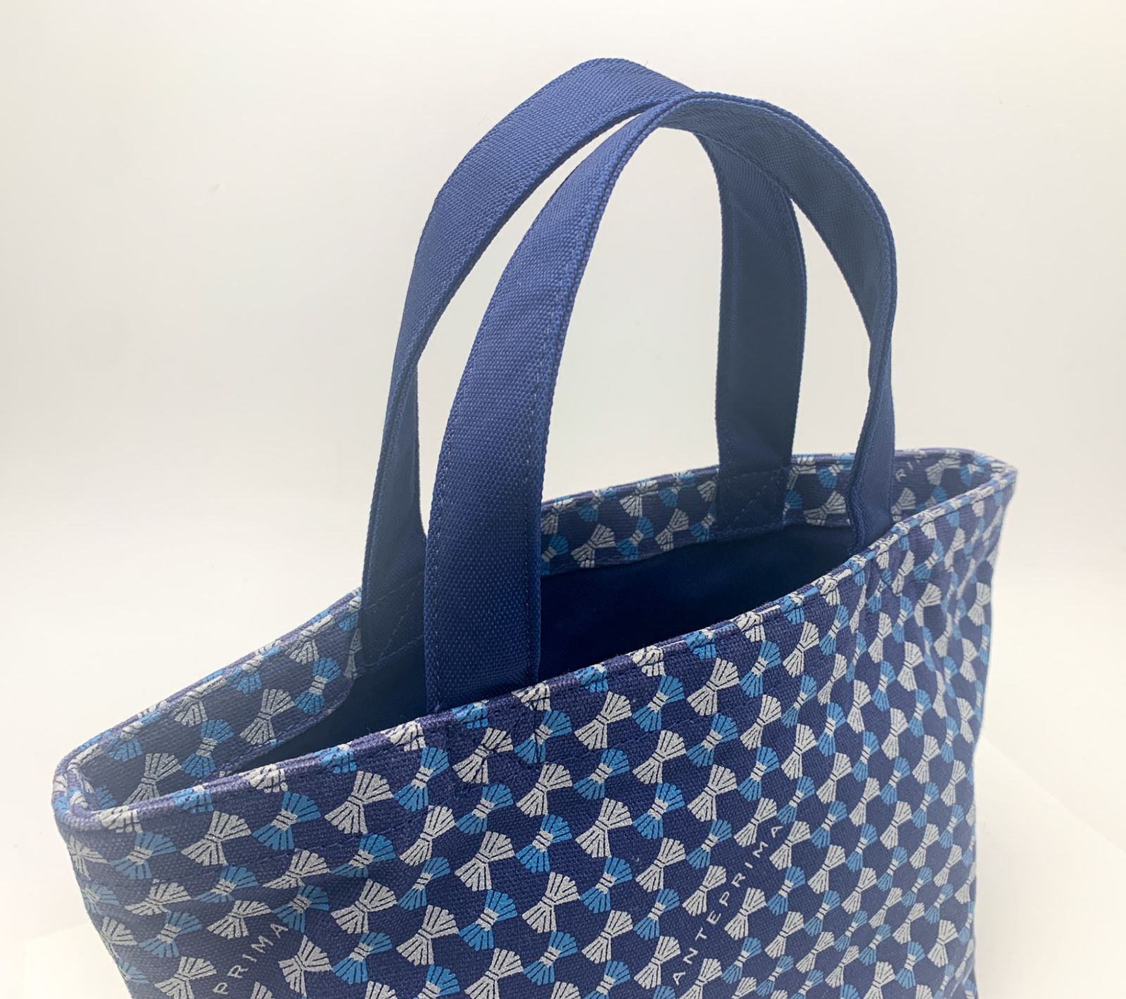 ANTEPRIMA MISTO スタンパ フィオケット トートバッグ 美品 ANTEPRIMA MISTO アンテプリマミスト キャンバス ブルー系 青