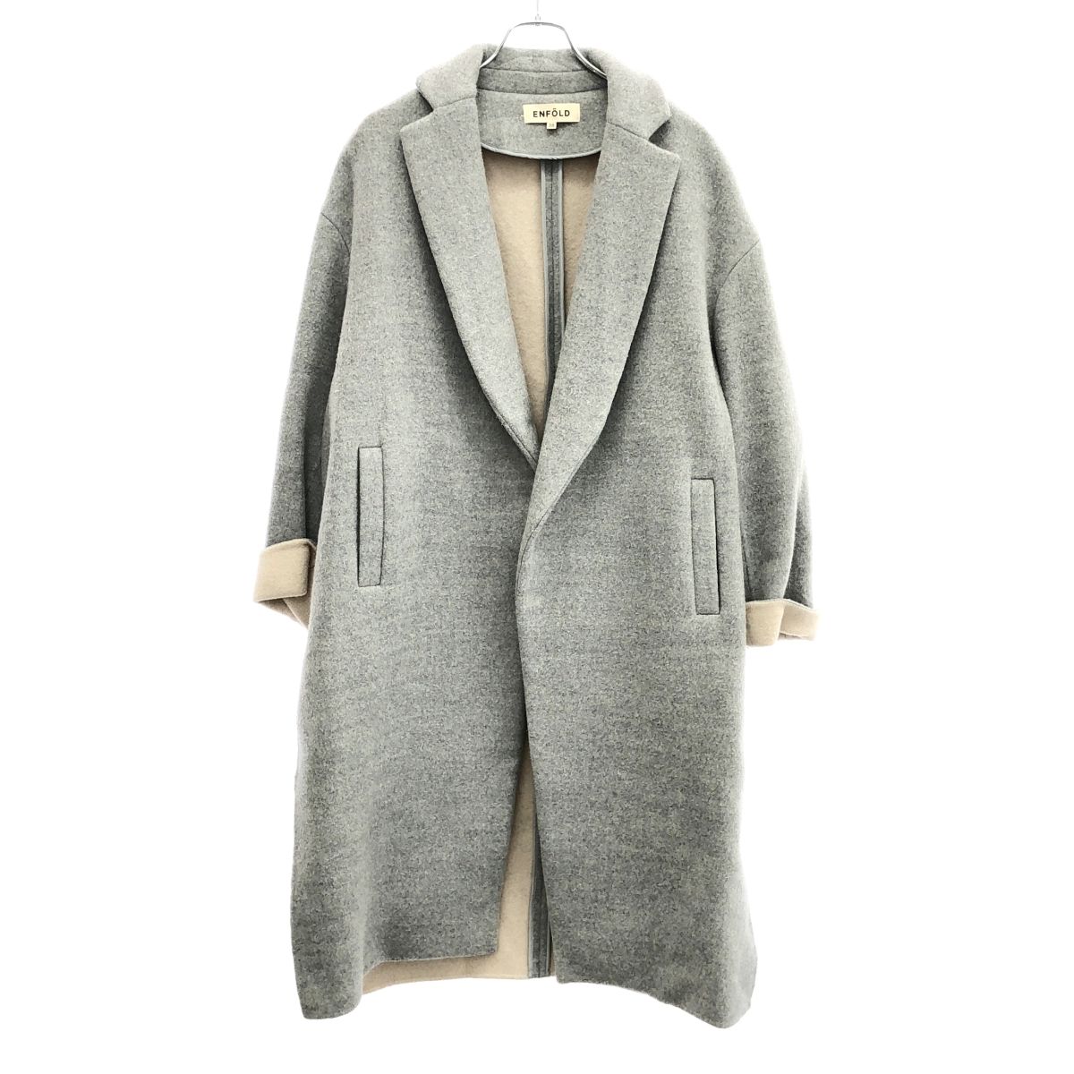 ENFOLD エンフォルド 16AW リバーウールスリットコート