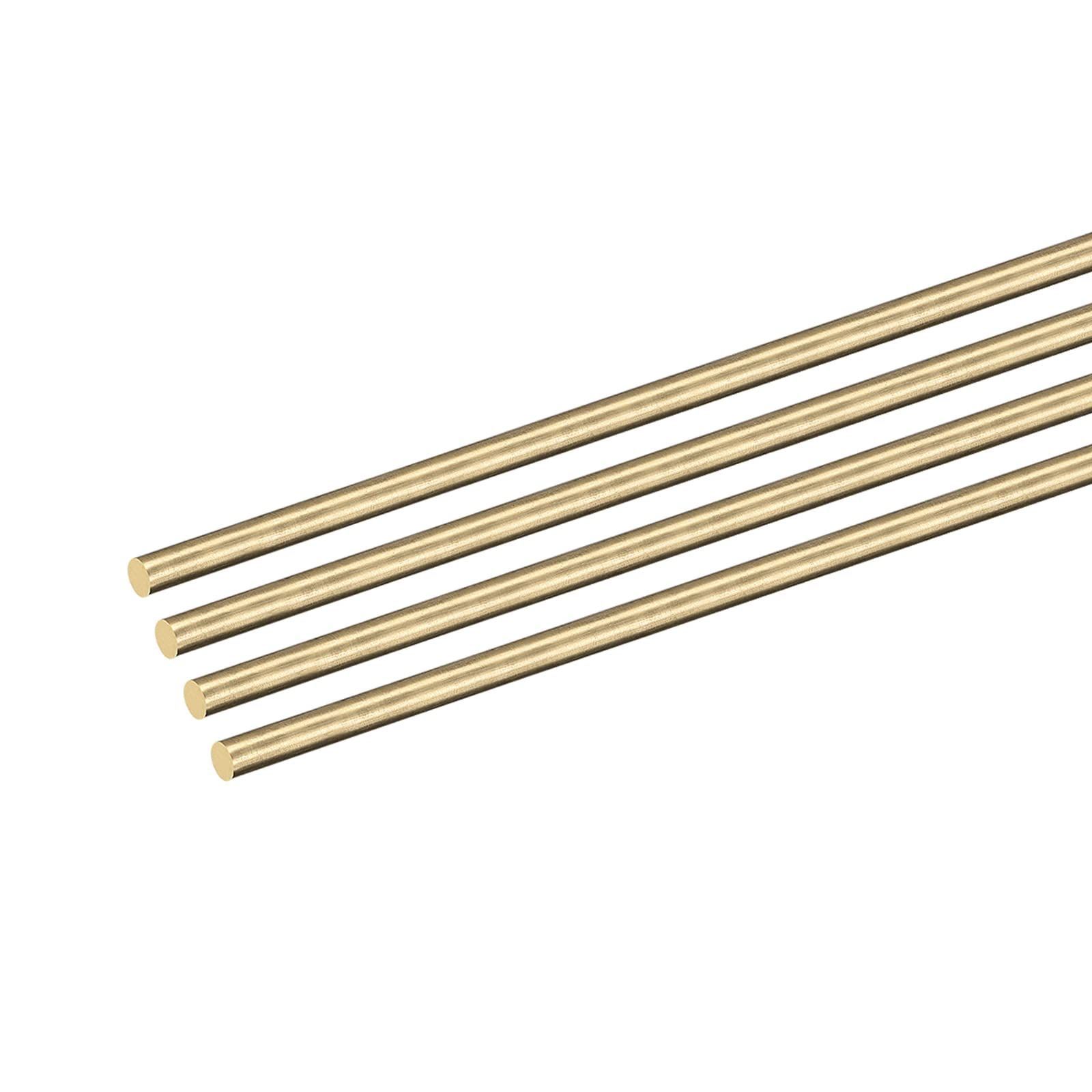 DMiotech 12個 2 mm x 150 mm 真鍮ソリッド丸棒 真鍮棒 旋盤棒材 DIYクラフト用