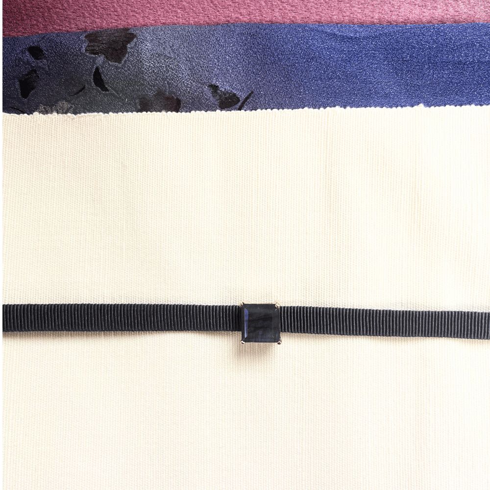 帯留め ラブラドライト