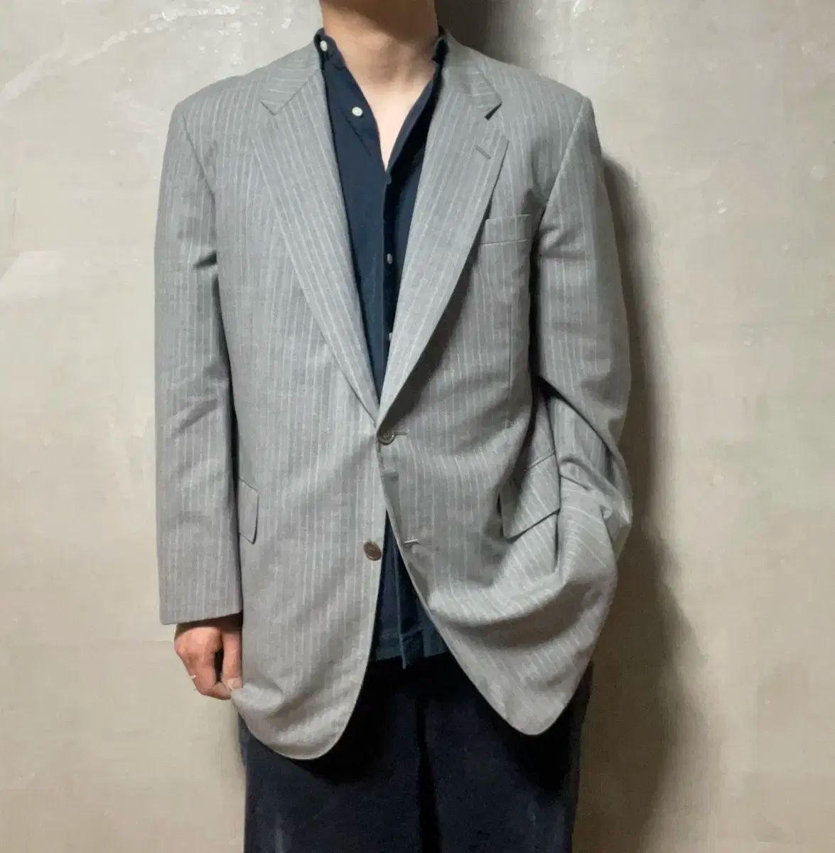 Ermenegildo Zegna エルメネジルド ゼニア ZEGNA ゼニア グレー ブレザー J01576