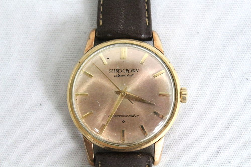 ◆SEIKO CROWN Special 15021E DIASHOCK 23JEWELS 手巻き 腕時計