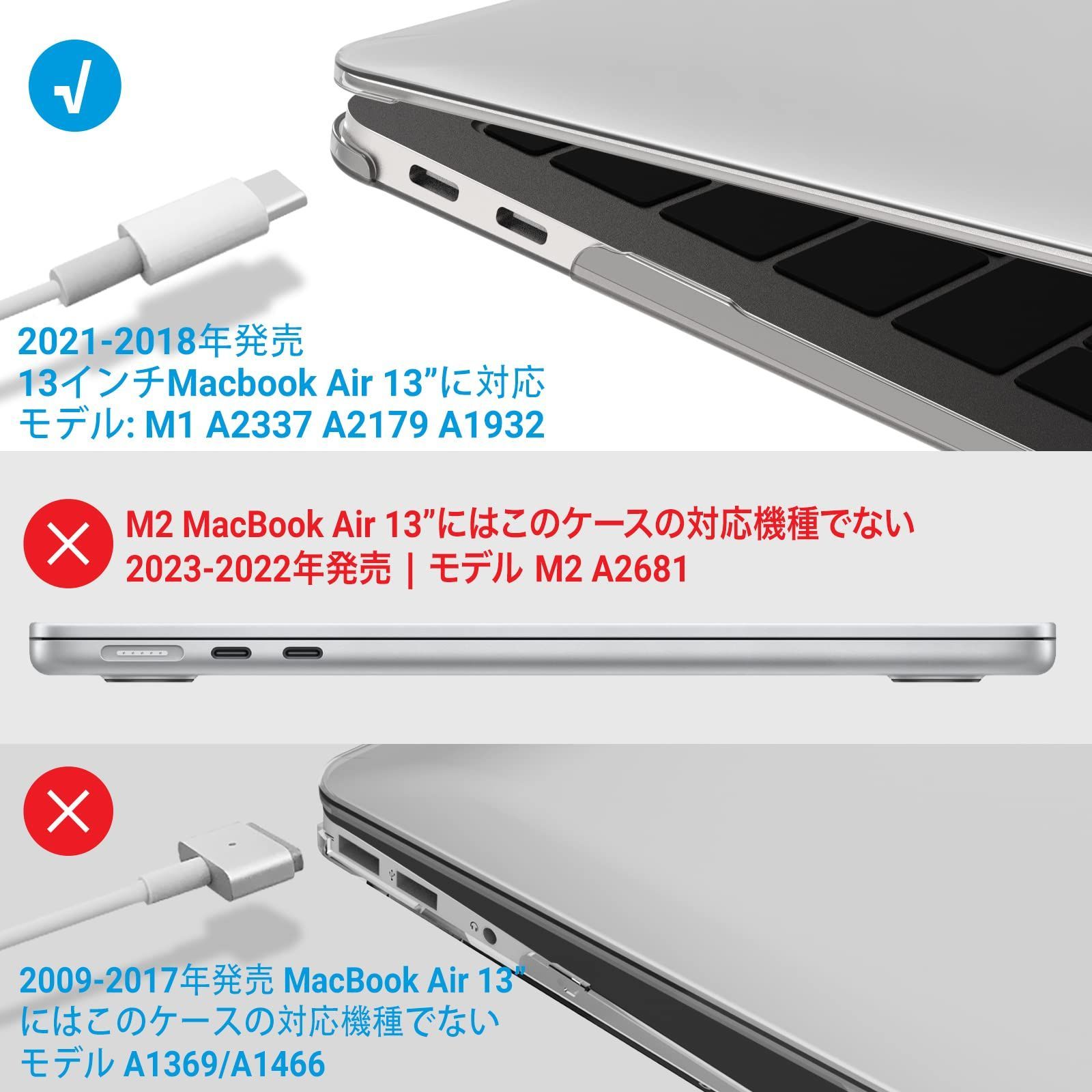 数量限定】【大人気】A1932 保護ケース A2179 + A2337 日本語配列キーボードカバー M1 + モデル フィルム ケース 付き  13インチのマックブックエアーに対応 用 Mac 13 Airに対応 Air ハードシェル MacBook カバー - メルカリ