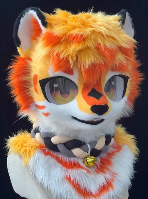 着ぐるみヘッド 虎 NO.342 オレンジ色 全頭ヘッド ケモノ ファースーツ ぬいぐるみ コスプレ コスチューム kigurumi