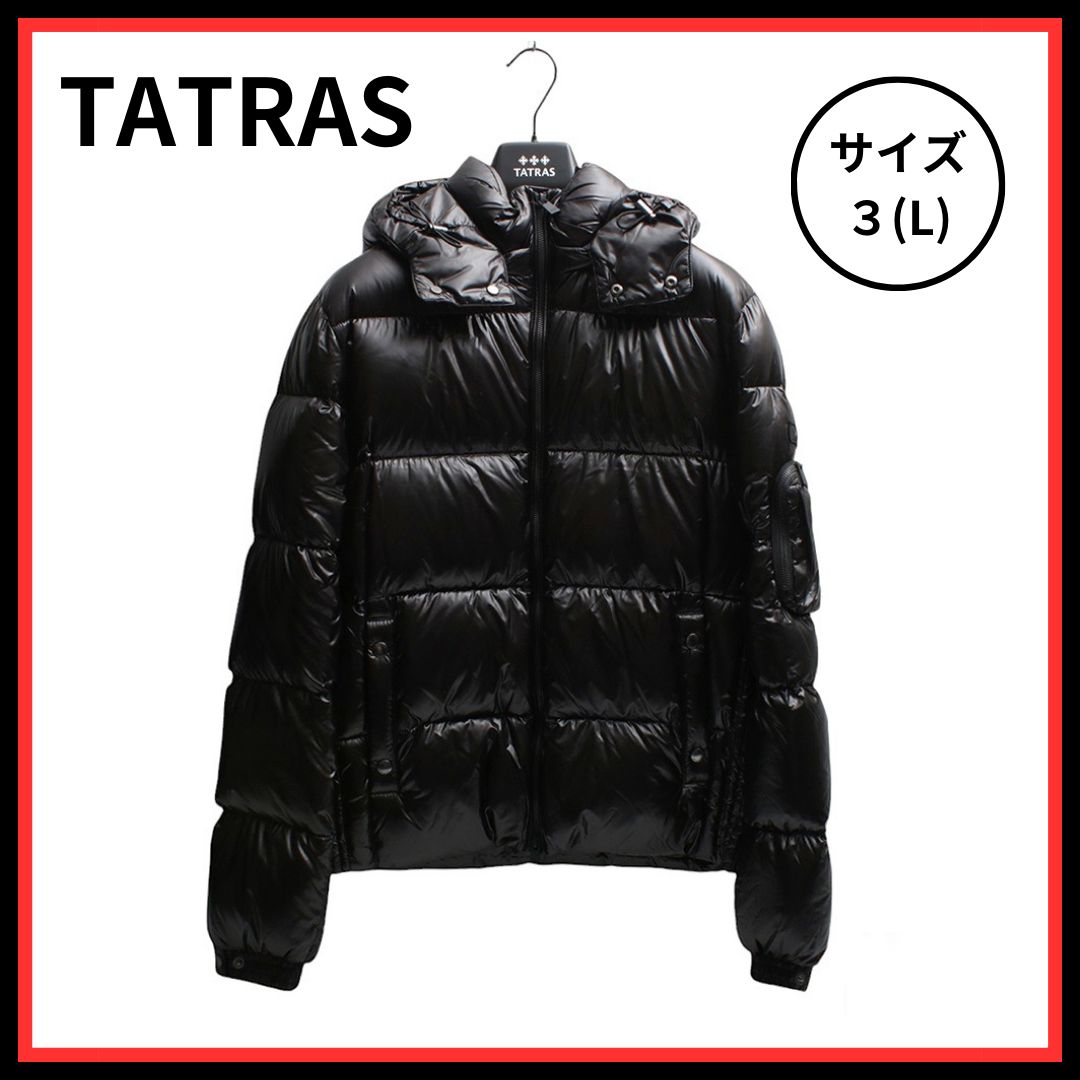【限定入荷】タトラス TATRAS BELBO ベルボ ダウンジャケット メンズ ナイロン フード付き ブルゾン MTATA4562-D-BK-3 メンズ ブラック Lサイズ