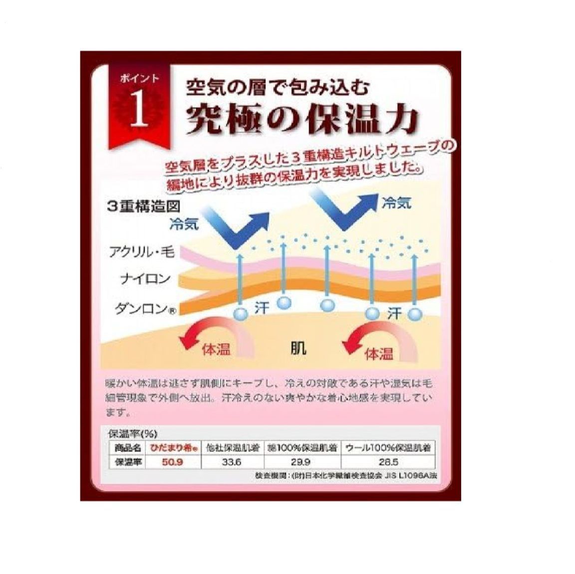 ひだまり婦人上下LLサイズ オフホワイト