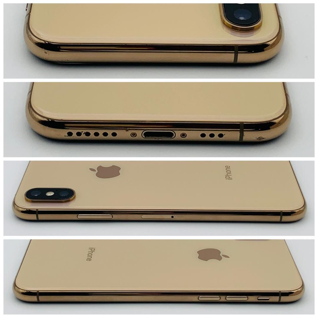 iPhoneXs 64GB ゴールド【SIMフリー】新品バッテリー 管理番号：9 