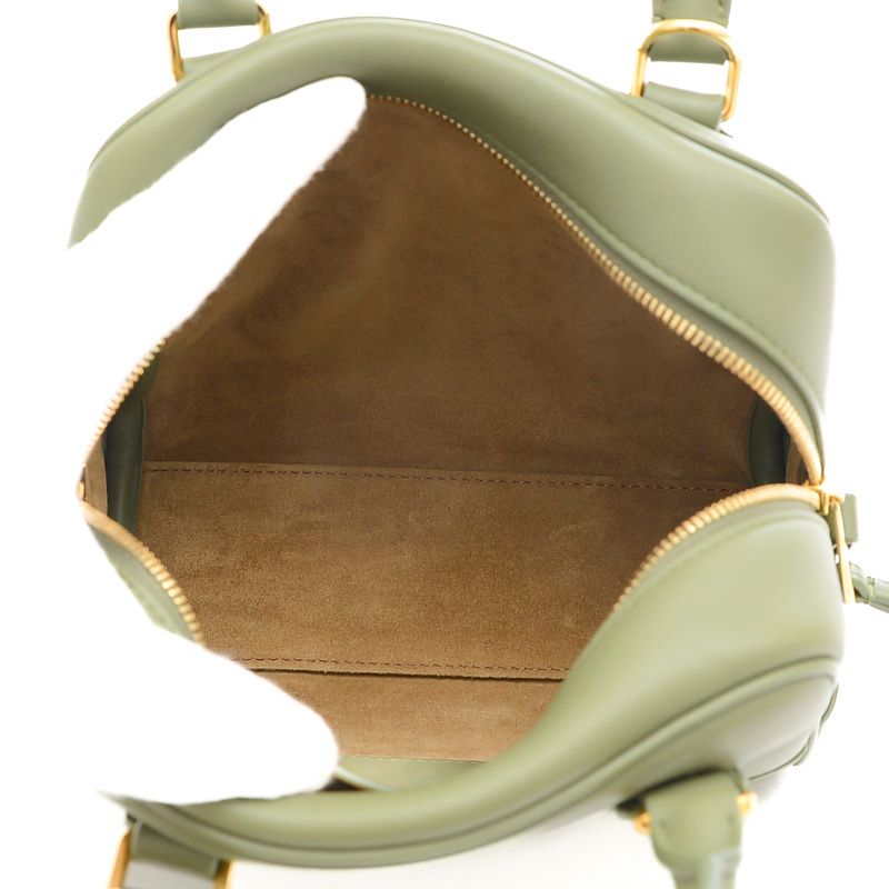 ロエベ アマソナ16 スクエア 2Wayバッグ ナパカーフ アボカド