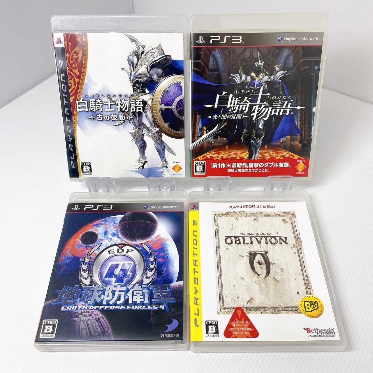 PS3】ソフトまとめ売り☆白騎士物語-古の鼓動- -光と闇の覚醒- 地球防衛軍4 オブリビオン まとめ売り 4本 まとめてセット☆ - メルカリ