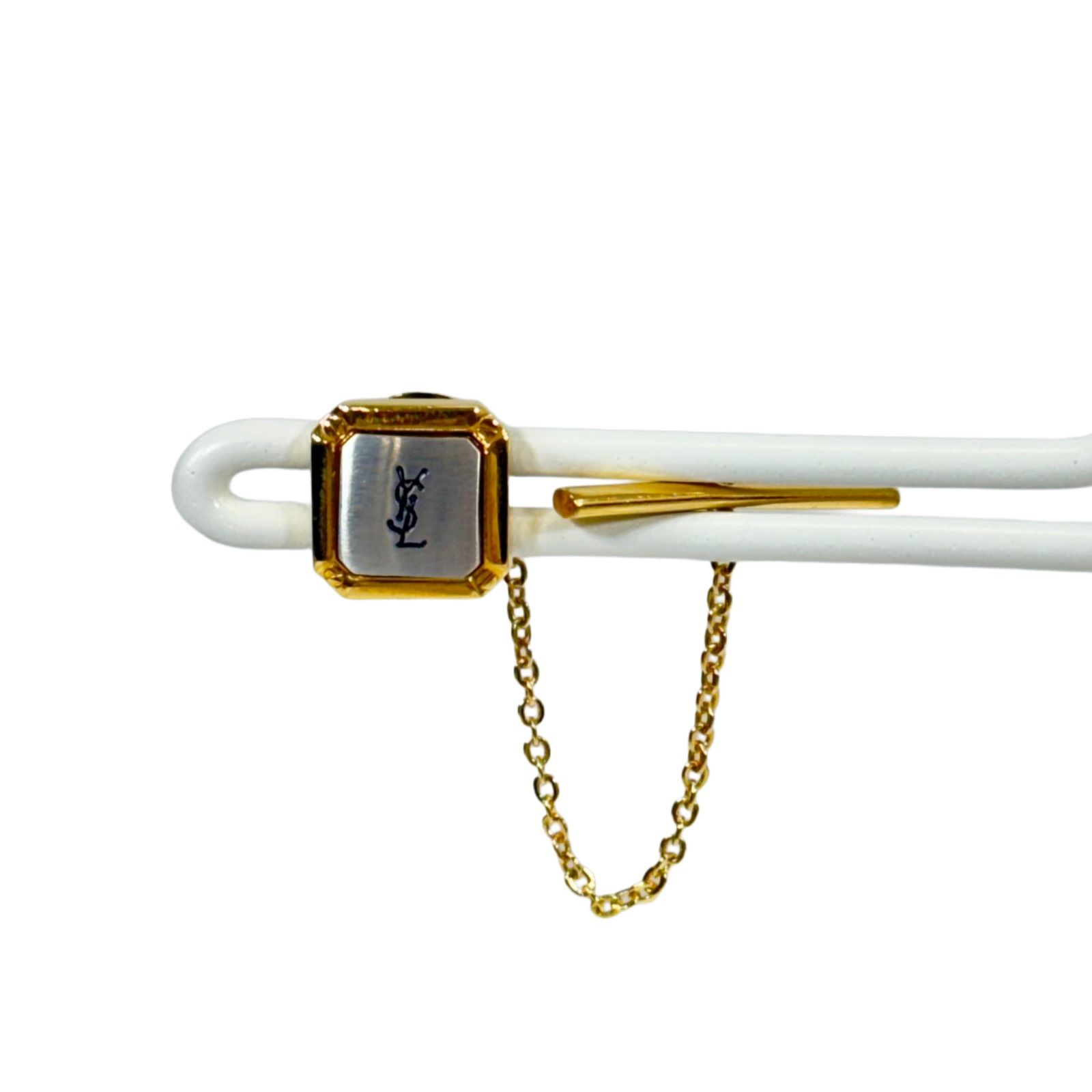 美品】 YVES SAINT LAURENT タイタック ネクタイピン ゴールド