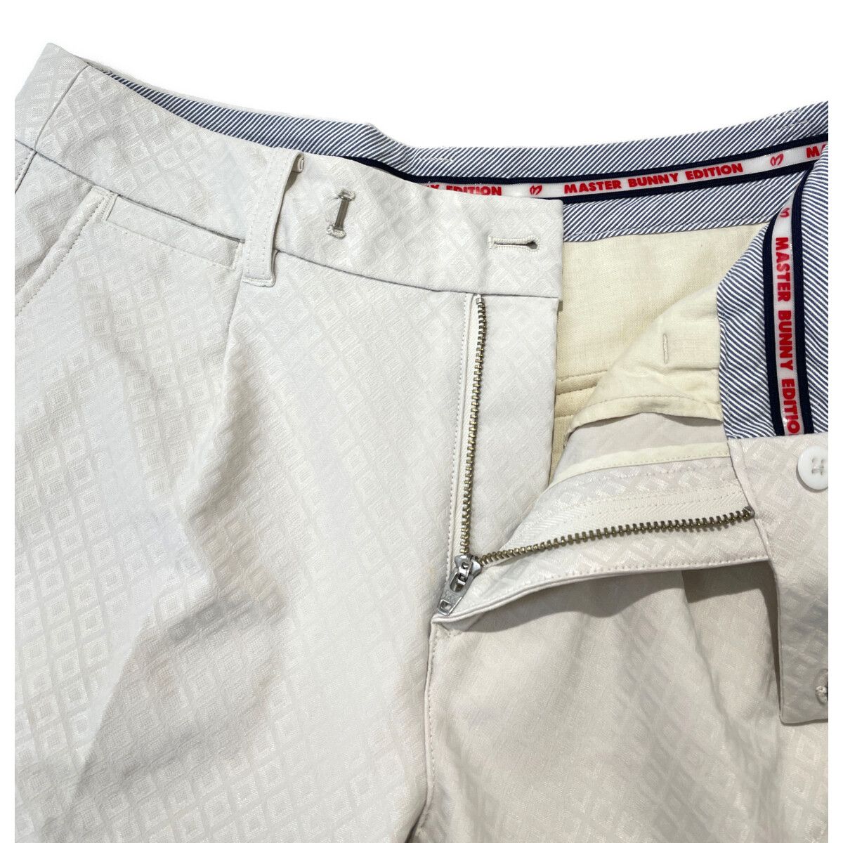 未使用❗️ マスターバニーエディション　ハーフパンツ　総柄　ホワイト　0/S 中古 レディース マスターバニーエディション MASTER BUNNY EDITION