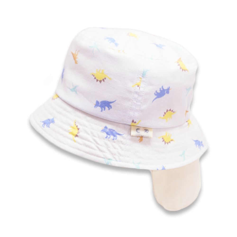 恐竜ペールサックス  Lサイズ  日除けHAT 帽子 ベビー ハット 赤ちゃん帽子 ベビー帽子 キャップ UVカット UV対策 紫外線対策 アゴゴム 日除け 日よけ かわいい 赤ちゃん 子供 子ども 子ども shap