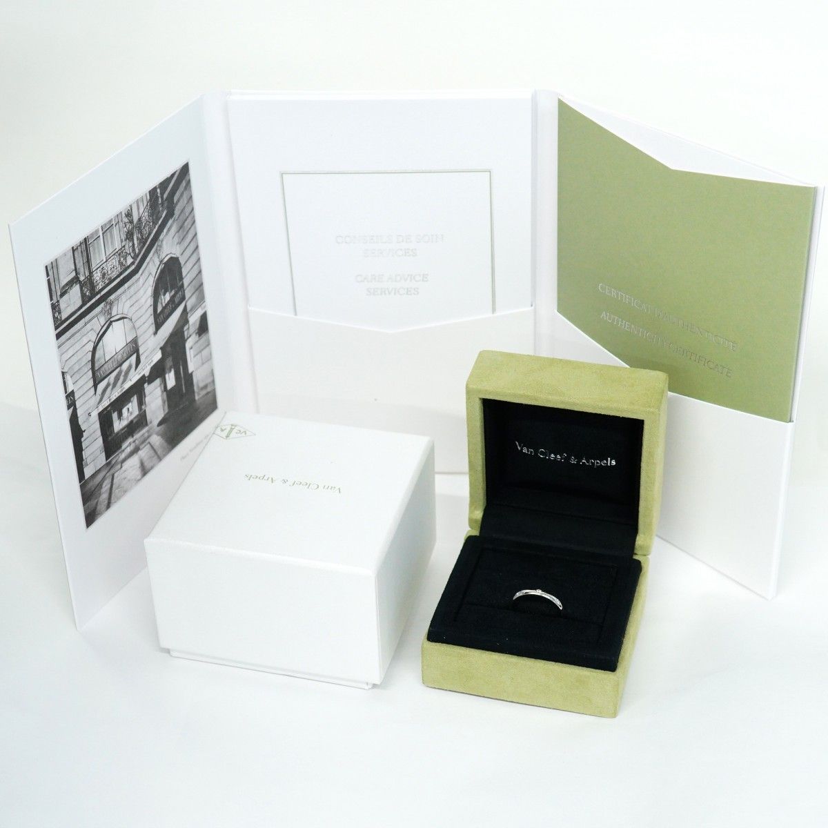 ☆SALE【5jhb0780】ヴァンクリーフ＆アーペル リング ウエディング 3PD  