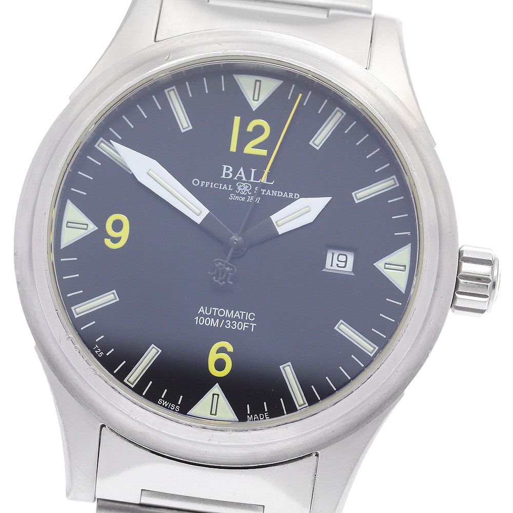 ボールウォッチ BALLWATCH NM2090C-SJ-BKYE ストークマン2 デイト 自動巻き メンズ_909037