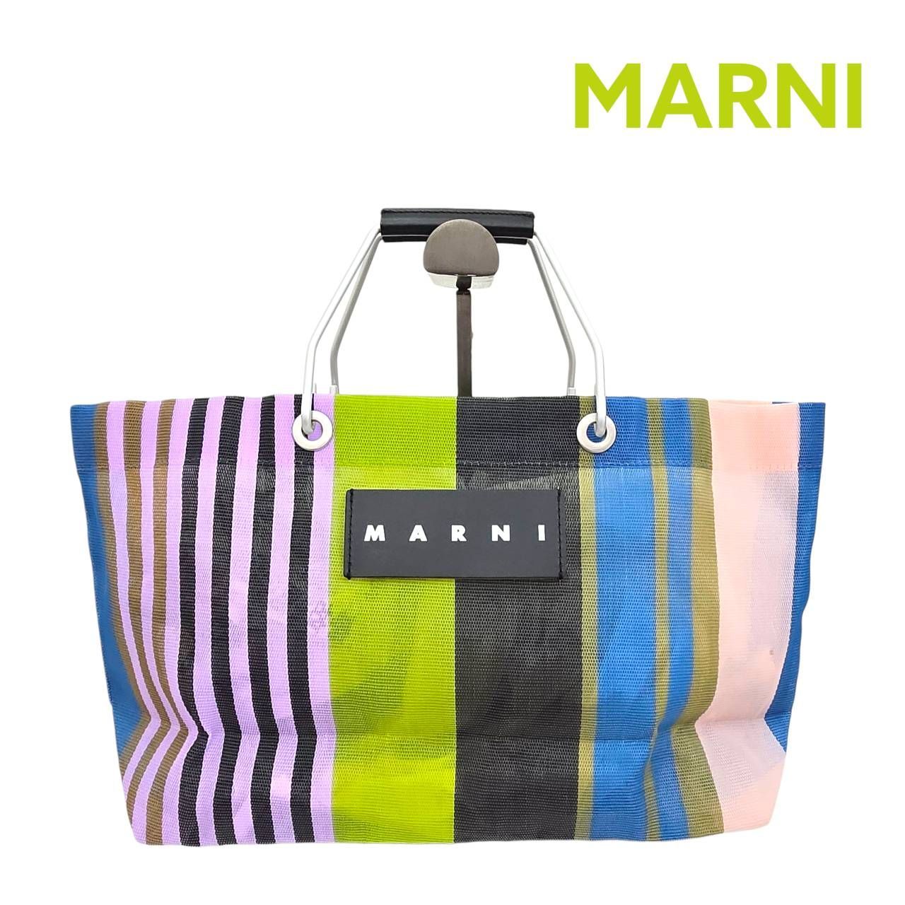 新品未使用　マルニマーケット　メッシュ　トートバッグMARNI 梅田阪急購入 MARNI MARKET マルニマーケット │ 阪急うめだ本店 │ 阪急百貨店