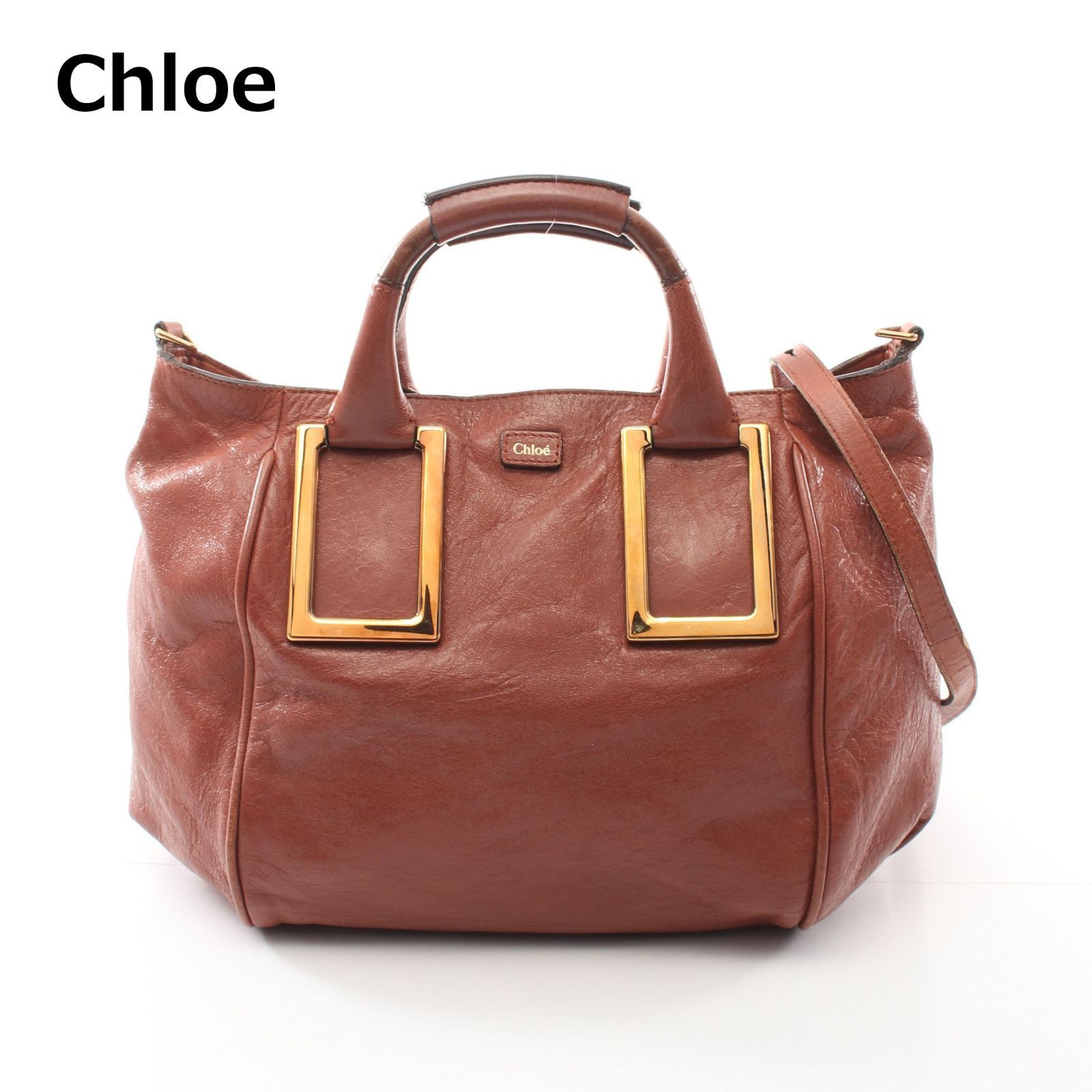 BCランク】Chloe／クロエ エテル ハンドバッグ レザー コーラルピンク ブラウン 2WAY【中古】 - メルカリ