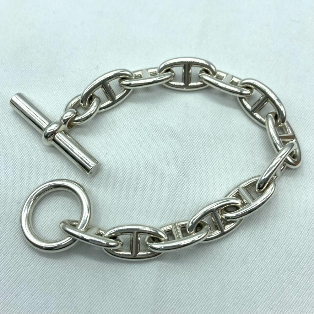 【中古】HERMES シェーヌダンクル GM 12コマ Ag925 エルメス シルバー CHAINE D'ANCRE[19]