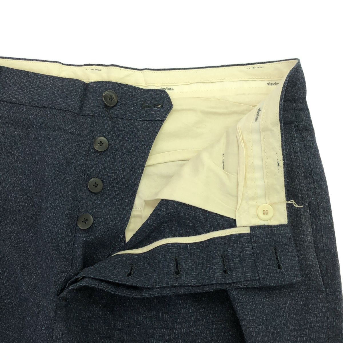 visvim ビズビム 24SS MCCLOUD SLACKS マクラウドスラックスパンツ 0124105008019 ネイビー 3 visvim ビズビム 24SS MCCLOUD SLACKS マクラウドスラックスパンツ